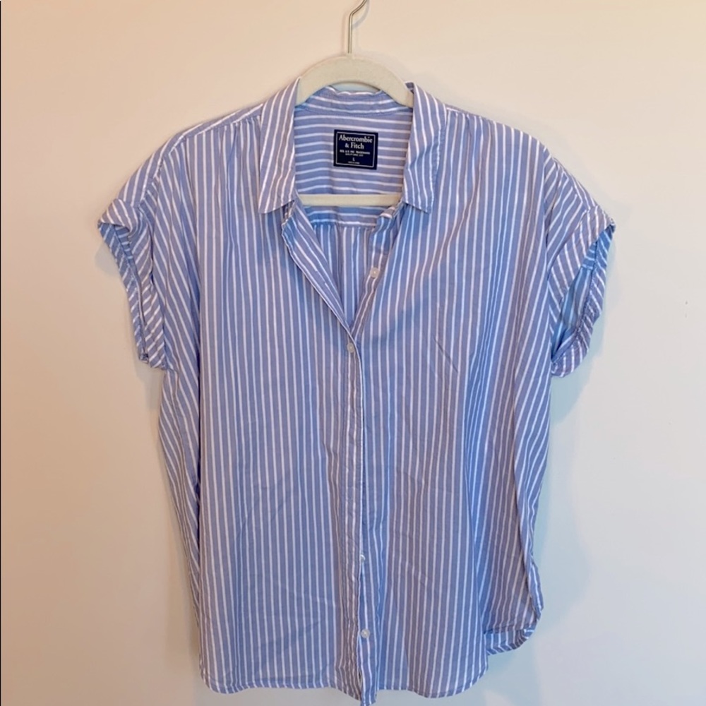 Abercrombie and Fitch blue button up